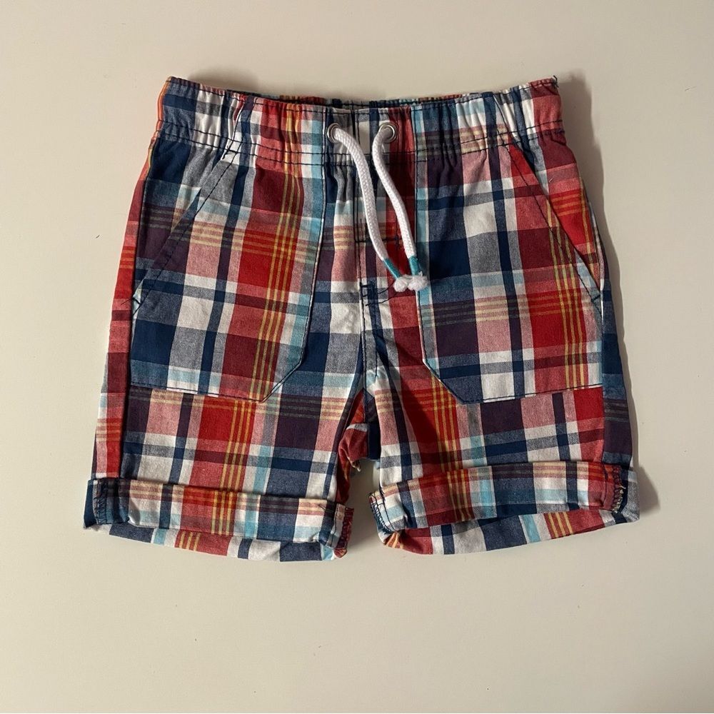 Cat & Jack Boys' 12 Month Plaid Shorts EUC